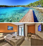 Estancia habitación doble Croacia: hotel 4* con media pensión y playa privada 98€