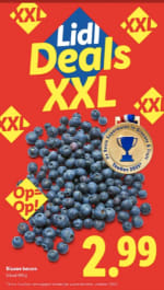 400 Gram blauwe bessen voor €2,79 bij de Lidl