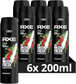 AXE Deodorant Bodyspray Africa - 6 x 200ml voor €17,76 met Amazon prime