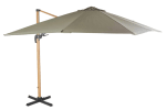 Parasol déporté Aguadila 3x3m en aluminium et toile vert kaki à 299€