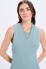 Top de punto con estructura cuello caja para Mujer Milano por 12.79€