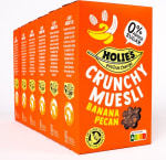 6 x Holie Crunchy Muesli Banana Pecan 400g voor €10,93 bij Bol