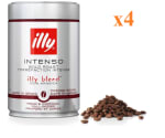 4 Botes de 250g de illy, Café en Grano INTENSO por 16.97€