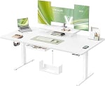 VASAGLE Electric Height Adjustable Standing Desk – 160x80cm for £91.19