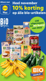 10% korting op álle bio artikelen bij de Lidl