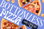 Unlimited Pizza for 90 Minutes - Choose From 5 Varieties Plus Dough Balls - Monday to