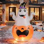 Inflable de Halloween 1.5 m con calabaza y LED por $294 en Mercado Libre