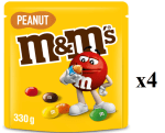 4 x M&M's Cacahuete Snack en Bolitas de Colores de Chocolate por 12.51€