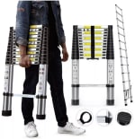 Escalera telescópica SelectShop 13 peldaños (3.8 m) por $969 en Walmart