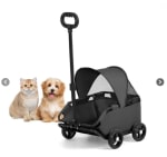 Carro plegable de paseo para mascota black KIDSCOOL $33.990 solo en Sodimac, Chile