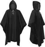 Flintronic Waterproof Poncho 2 Pack Reusable Rain Cover Deal