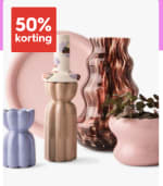 50% korting op bloempotten, vazen en kaarsaccessoires bij de hema