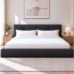 Cama canapé tapizada Cella 200 (200 x 200 cm) por 228€ en IberNest