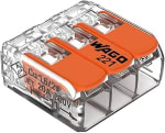 Wago 221-413 Splicing Connector 3 Conductors 0.14-4 mm², Compact Design with Lever, P