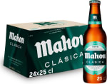 Mahou Clásica Pack 24 botellines (25 cl) por 8,93€ en Amazon