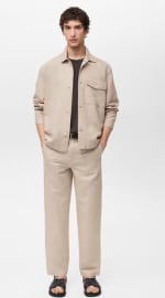 Sobrecamisa lino straight fit - Hombre por 14.99€