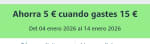 Ahorra 5€ al gastar 15€ en Alimentación, Salud y Belleza en Amazon.