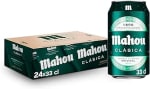 Mahou Clásica, Pack 48 Latas x 33cl, Cerveza Dorada Lager por 18,40€
