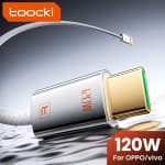 Toocki 120W Cable USB tipo C por $8 en AliExpress