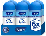 Sanex Dermo+ Extra Control desodorante antitranspirante roll‑on 6x50 ml (pack de 6)