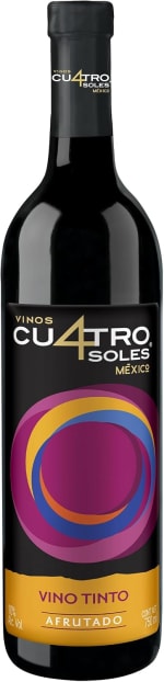 Cuatro Soles Vino Tinto Afrutado Semidulce 750ml por $76 en Amazon