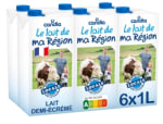 Pack de 6 briques Lait Demi-Ecrémé demi-écrémé le lait de ma Région CANDIA à 7,98€