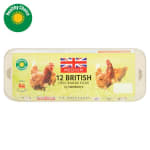 Sainsbury's British Free Range Eggs 12 Pack for £2.21 Nectar Price