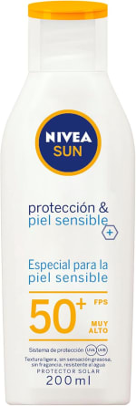 Protector Solar NIVEA SUN FPS 50+ por $128 | Oferta Amazon