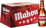 Mahou 5 Estrellas, Cerveza Lager Dorada, Pack 24 Botellines x 25cl por 8.48€