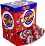 FIESTA Kojak caramelo con palo (cereza) — caja de 20 unidades por 4,43€ en Amazon