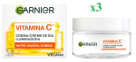 3 x GARNIER Vitamina C Crema Día | 50ML Crema facial iluminadora por 18.48€