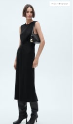 Vestido midi detalle drapeado para Mujer por 5.99€