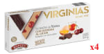 4 x Virginias Turrón de Yema con Guindas Bañado en Chocolate Sin Gluten 200g a 10€