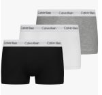 Lot de 3 Homme sous-Vêtement Calvin Klein Boxers Taille Basse à 23,75€