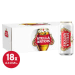 Stella Artois Premium Lager Beer 18 Cans 440ml for £13