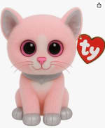 Peluche Beanie Boos Fiona-pink cat 15cm por 3.84€