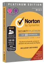 Norton Security Platinum Edition voor 10 apparaten (1 jaar) voor €5 bij MediaMarkt
