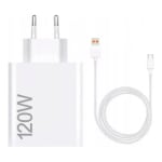 Cargador Xiaomi 120W HyperCharge Tipo-A USB + Cable USB-C por 22.13€