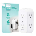 Philips Multicontacto de Pared SPS1460WA/37 (6 salidas) por $205 en Amazon