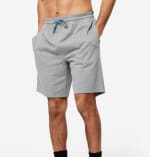Pantalón corto chándal short recto algodón Hombre Domyos Essential gris por 3.99€