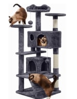 Yaheetech Árbol Rascador para Gatos 139cm Torre de Escalador Multinivel por 39.99€