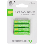 GP oplaadbare batterijen AAA of AA 4 stuks vanaf €2,88 bij de Action