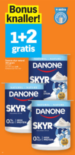 1+2 gratis op Danone Skyr bij Albert Heijn