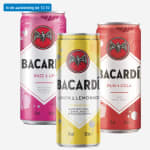 Bacardi Mixdrink 0.25 l. voor €1,69 bij de Aldi