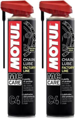2 lubrifiants Chaîne Moto Motul Route Compétition C4 Factory Line 400 ml à 14€