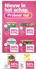 50% korting op nieuwe producten bij Albert Heijn
