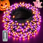 20M 200 LED Luces Halloween Naranja Púrpura por $188 en Amazon