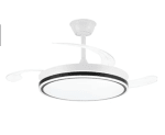 Ventilador de Techo con Luz LED 72W Motor DC Silencioso Aspas Retráctiles por 34.08€