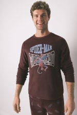 Pijama largo hombre polar rojo Spiderman por 10.19€