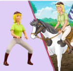 Figurita Caballo Jinete y Tina Figurita Pony por 2.99€.